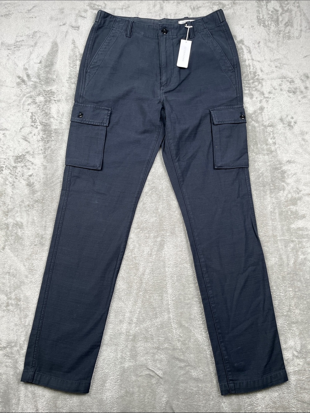 NEW Outerknown 29  Navy Voyager Cargo Pants 100% Organic Cotton